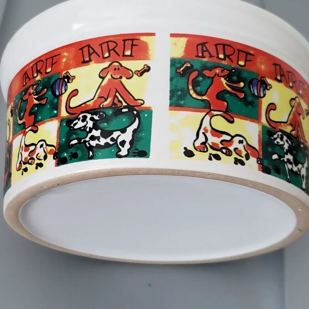 Arf Arf Ceramic Dog Dish